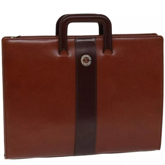 Valentino Handbags - VALENTINO Cognac and Brown Business Bag